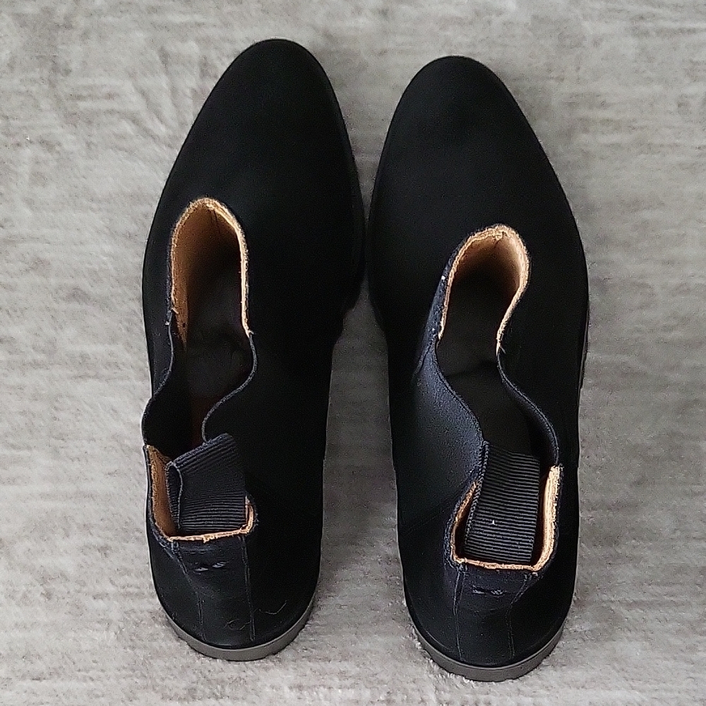 Quince Black Chelsea Lug Sole Boots Italian Suede - Picture 5 of 7